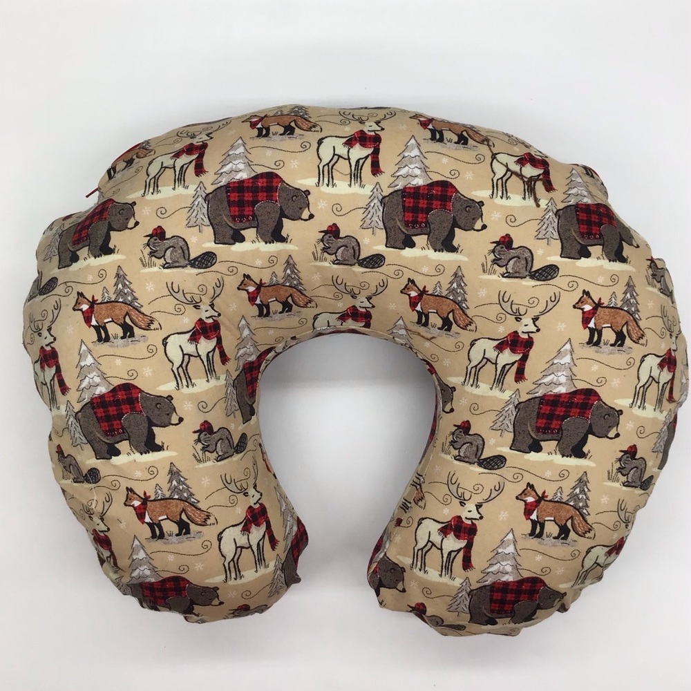 Rustic Buffalo Check Woodland Boppy Slipcover